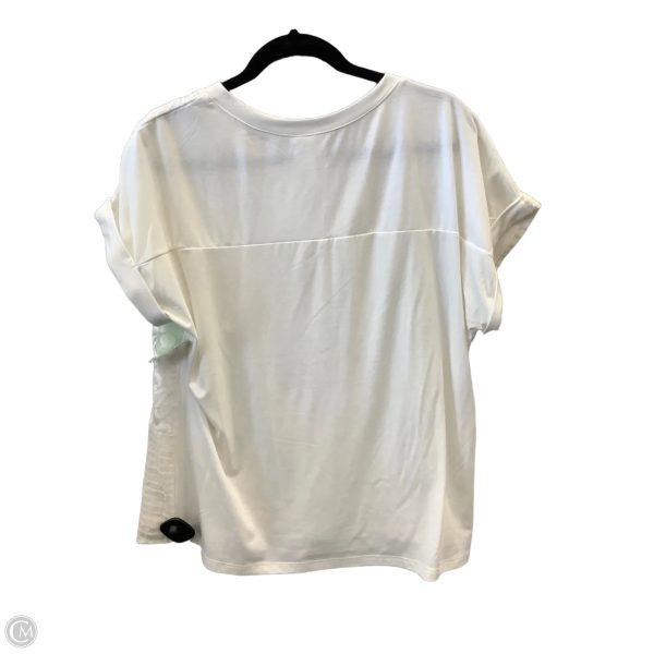 Top Short Sleeve By Tru Self In White, Size: L Fashion - Image 2