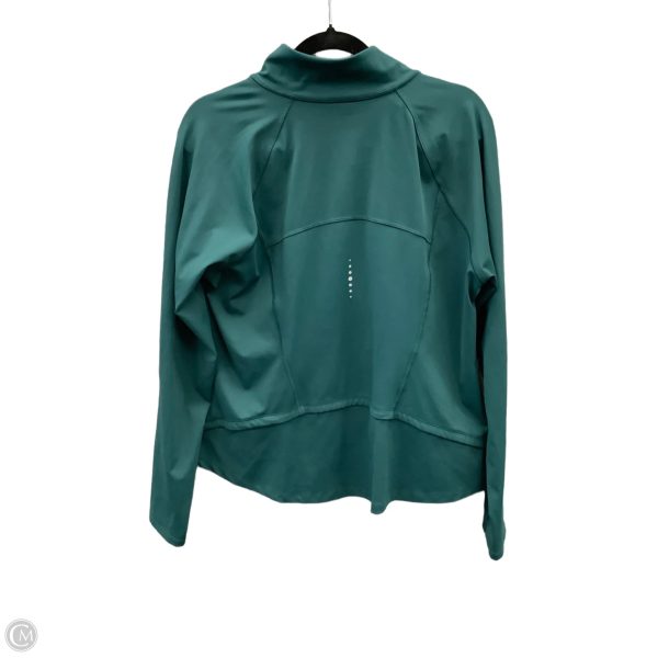 Athletic Jacket By Tek Gear In Green, Size: Xl Hot on Sale - Image 2