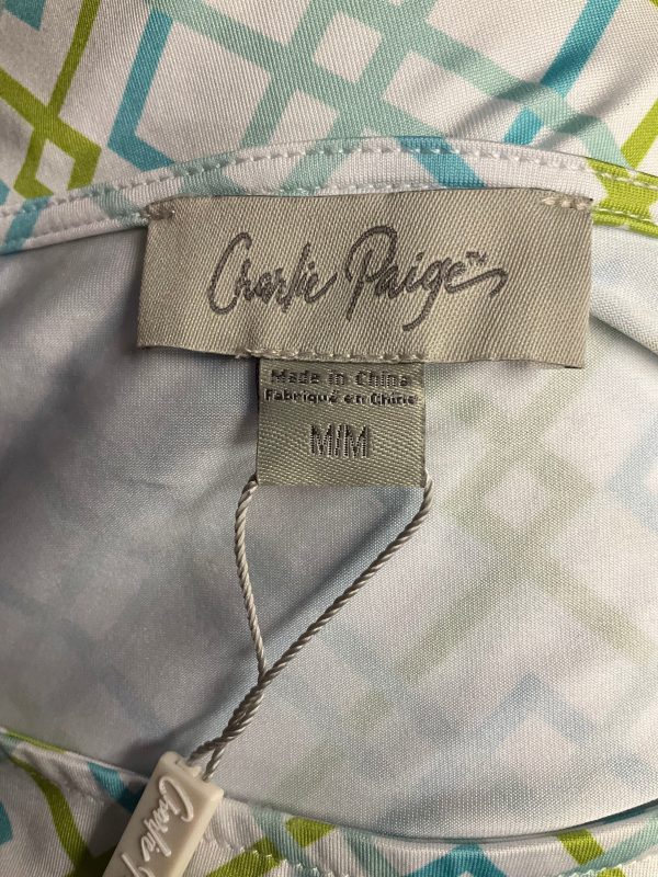 Geometric Pattern Dress Casual Short Charlie Paige, Size M Online Sale - Image 3
