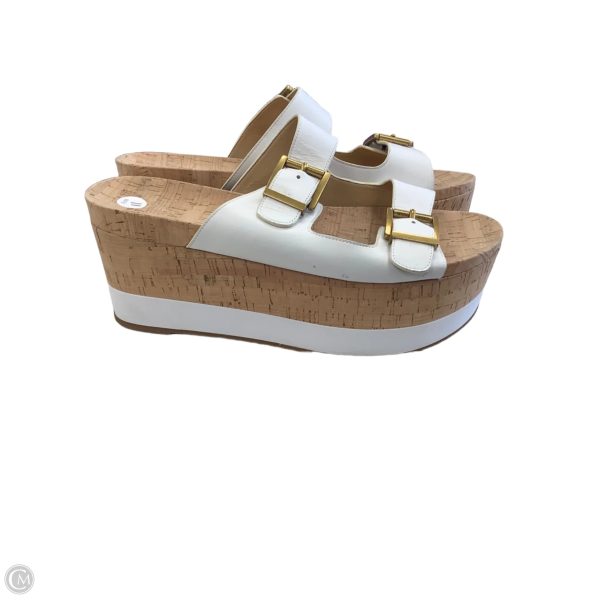 Sandals Heels Platform By Michael By Michael Kors In White, Size: 11 Online Sale - Image 2