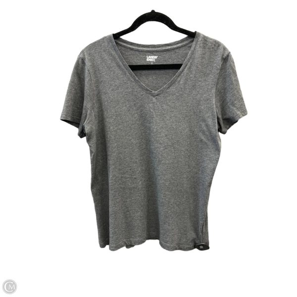 Top Short Sleeve By Lands End In Grey, Size: S Online