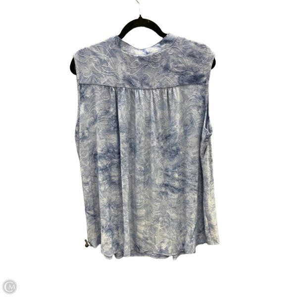 Top Sleeveless By New Directions In Blue, Size: 2x Online now - Image 2