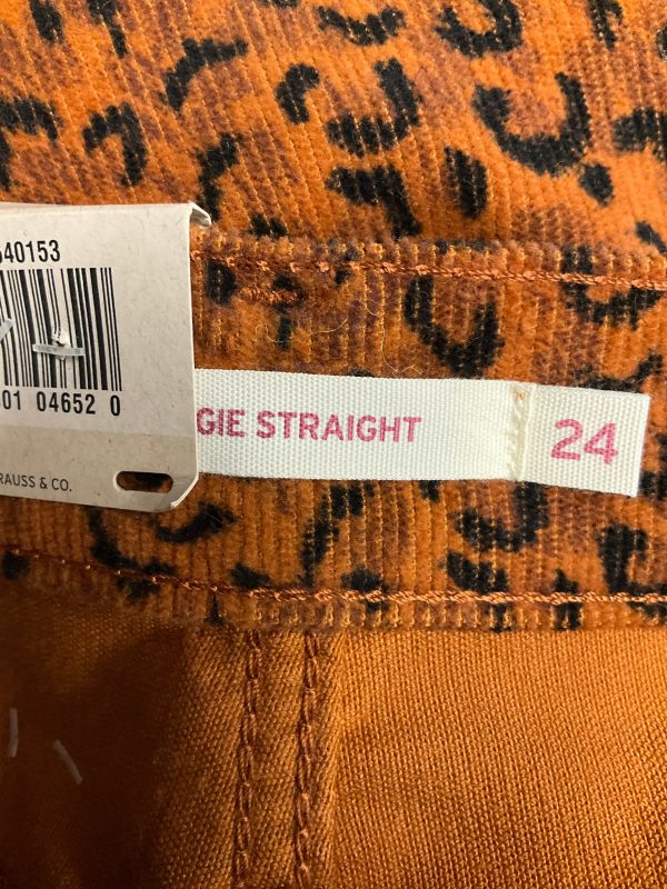 Animal Print Pants Corduroy Levis, Size 00 on Sale - Image 3