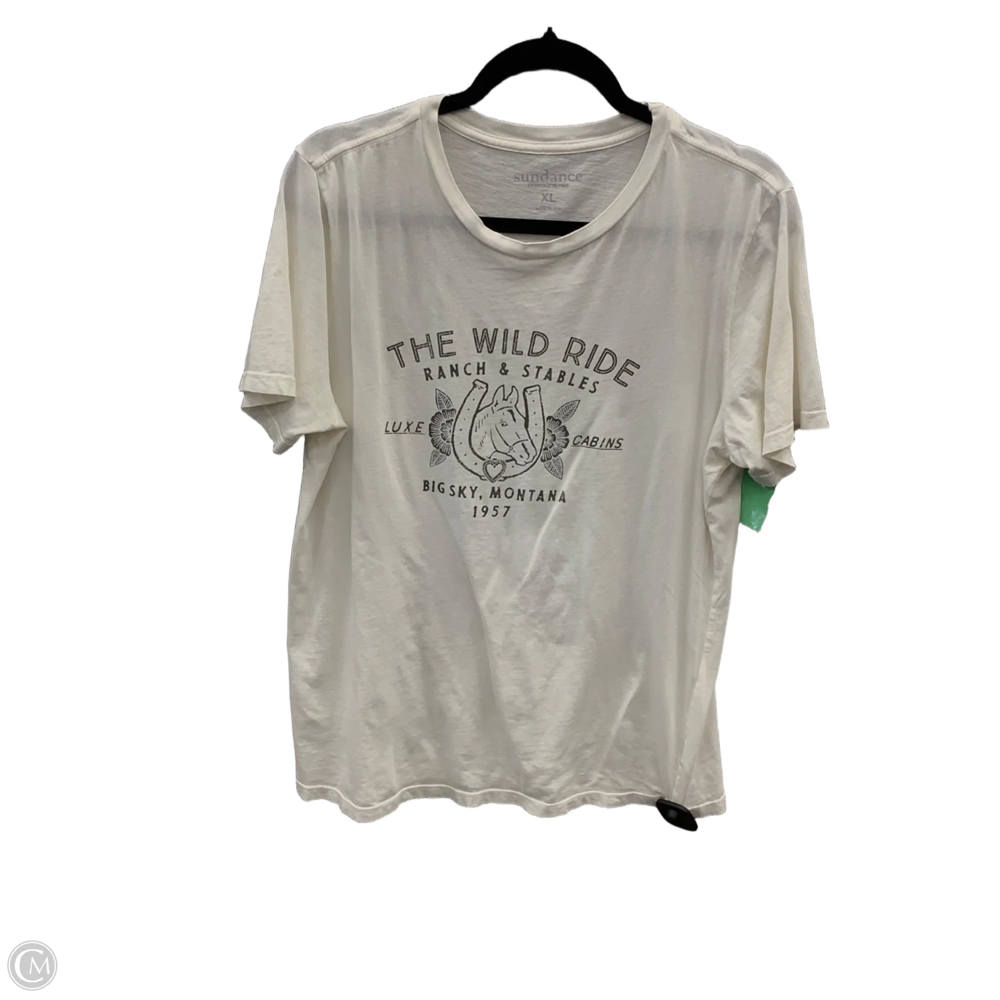 Top Short Sleeve By Sundance In Cream, Size: Xl Discount