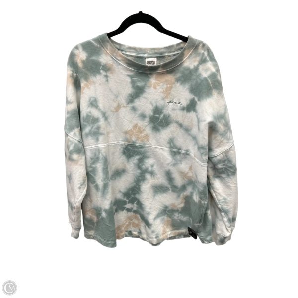 Top Long Sleeve By Pink In Tie Dye Print, Size: L on Sale
