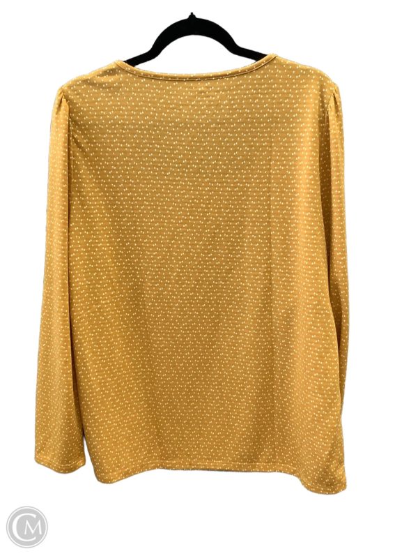 Top Long Sleeve By Loft In Yellow, Size: Xl For Sale - Image 2