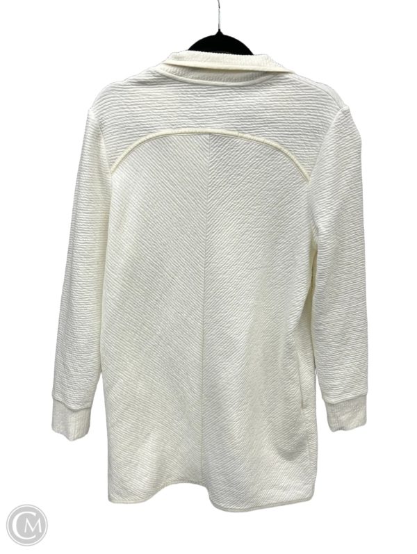 Athletic Jacket By Athletic Works In Cream, Size: L Sale - Image 2