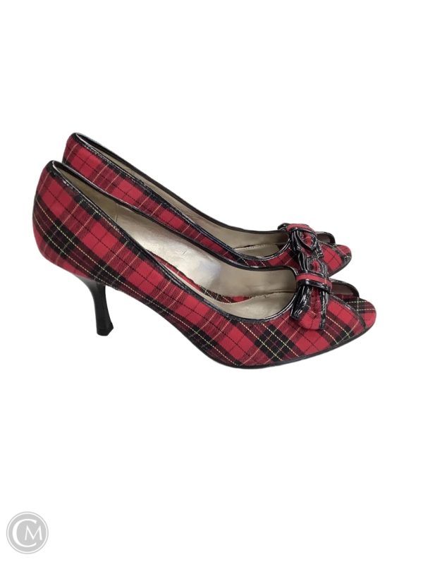 Sandals Heels Stiletto By Diba In Red, Size: 10 Online Hot Sale - Image 2