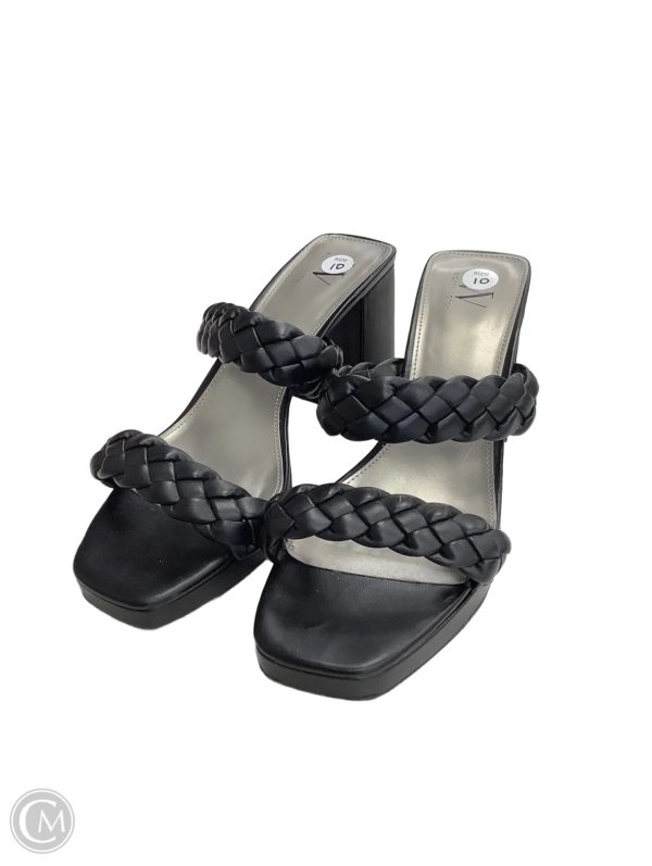 Sandals Heels Block By Worthington In Black, Size: 10 Online Hot Sale
