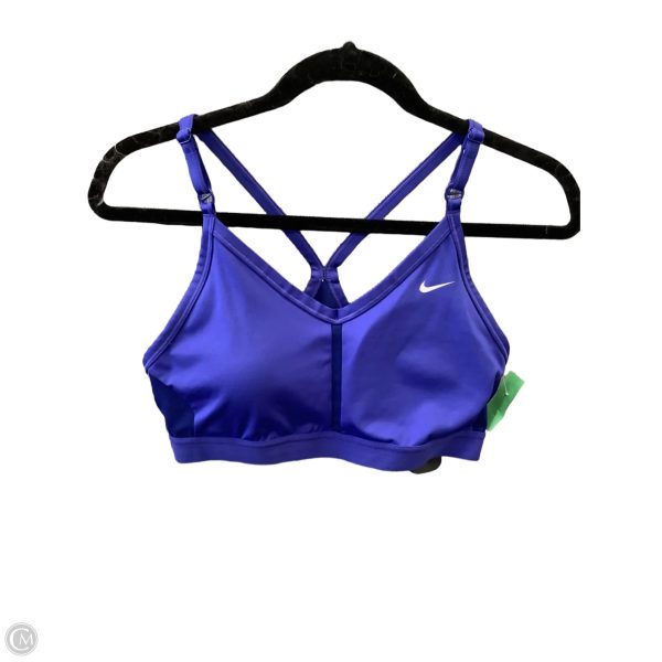 Athletic Bra By Nike Apparel In Blue, Size: L For Discount