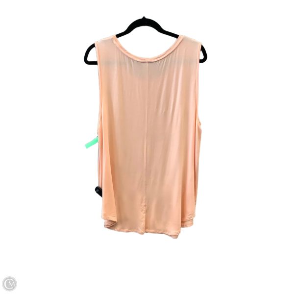 Top Sleeveless By Apt 9 In Peach, Size: Xxl Hot on Sale - Image 2