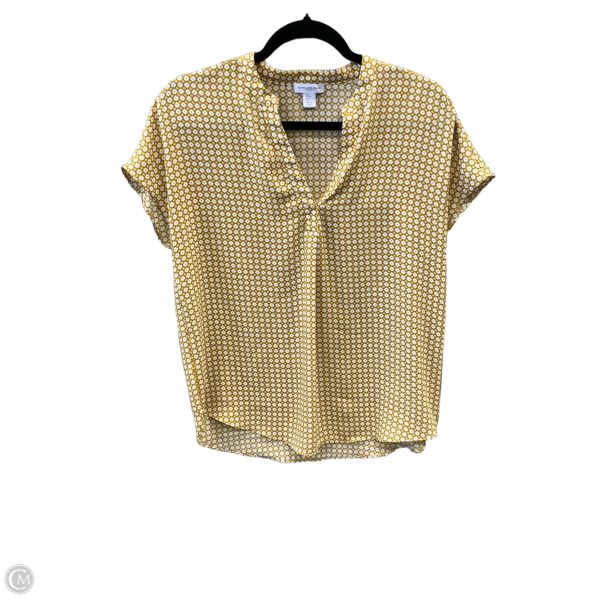 Top Short Sleeve By Carolina Belle In Yellow, Size: S Hot on Sale