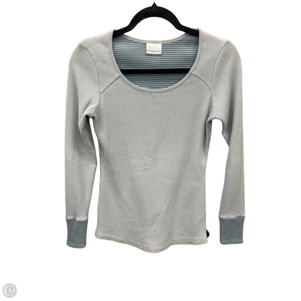 Athletic Top Long Sleeve Collar By Columbia In Blue, Size: S Online Sale