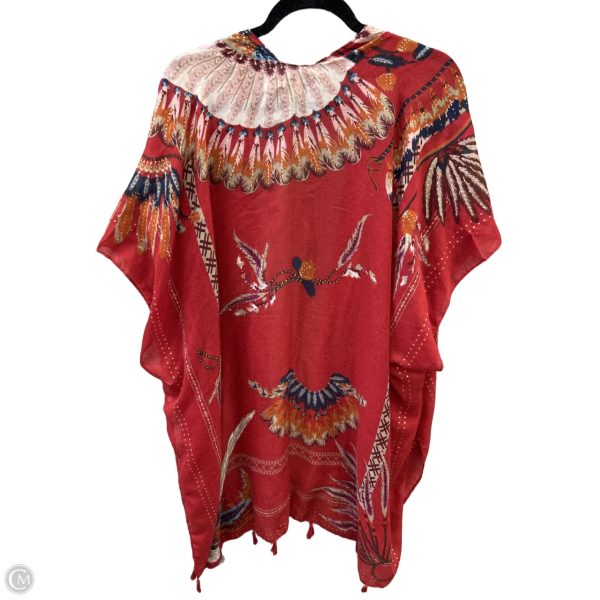 Kimono By Clothes Mentor In Red, Size: L Hot on Sale - Image 2