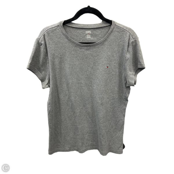 Top Short Sleeve By Tommy Hilfiger In Grey, Size: Xl on Sale