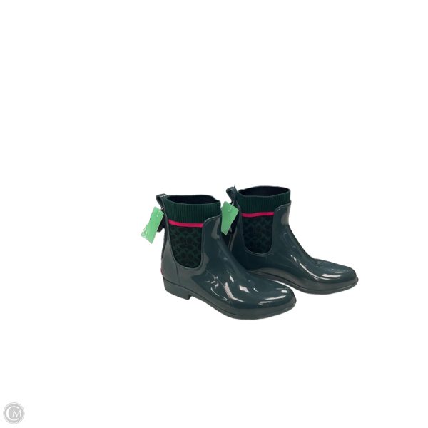 Boots Designer By Coach In Green, Size: 8 Hot on Sale