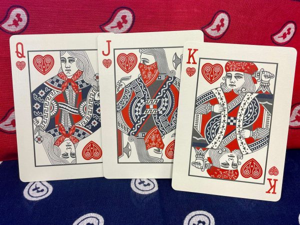 Bicycle Bandana Gilded Playing Cards - Sun Bleached Crimson Online Hot Sale - Image 4